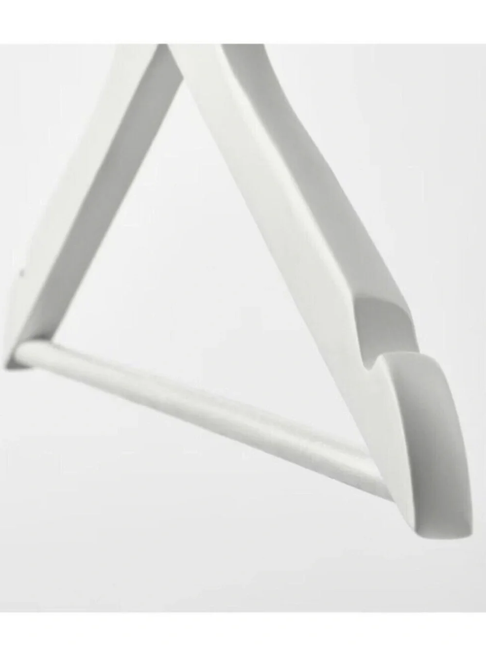 IKEA Bumerang White Wooden Clothes Hangers Set of 8